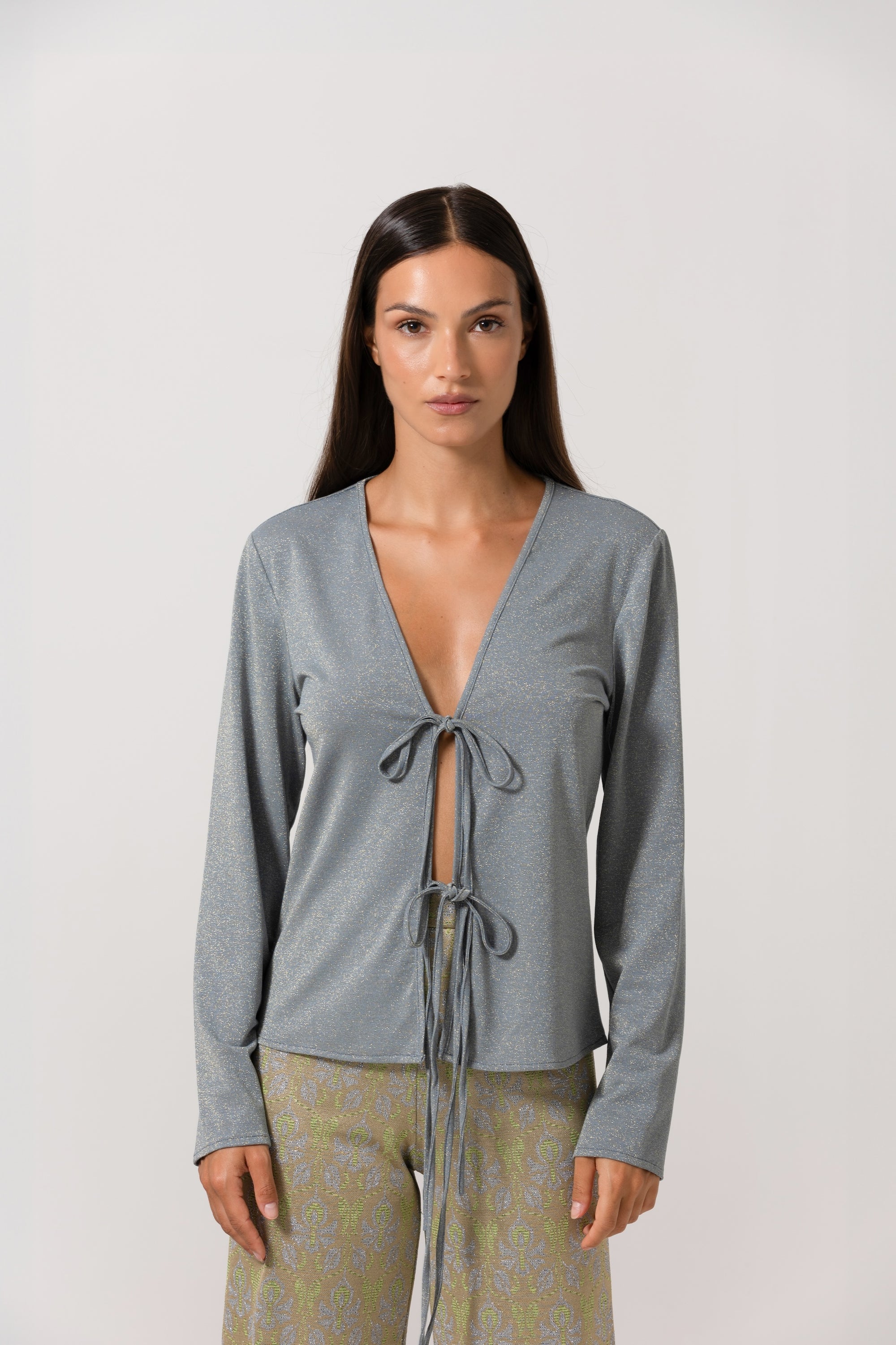 Camicia fiocchi lurex