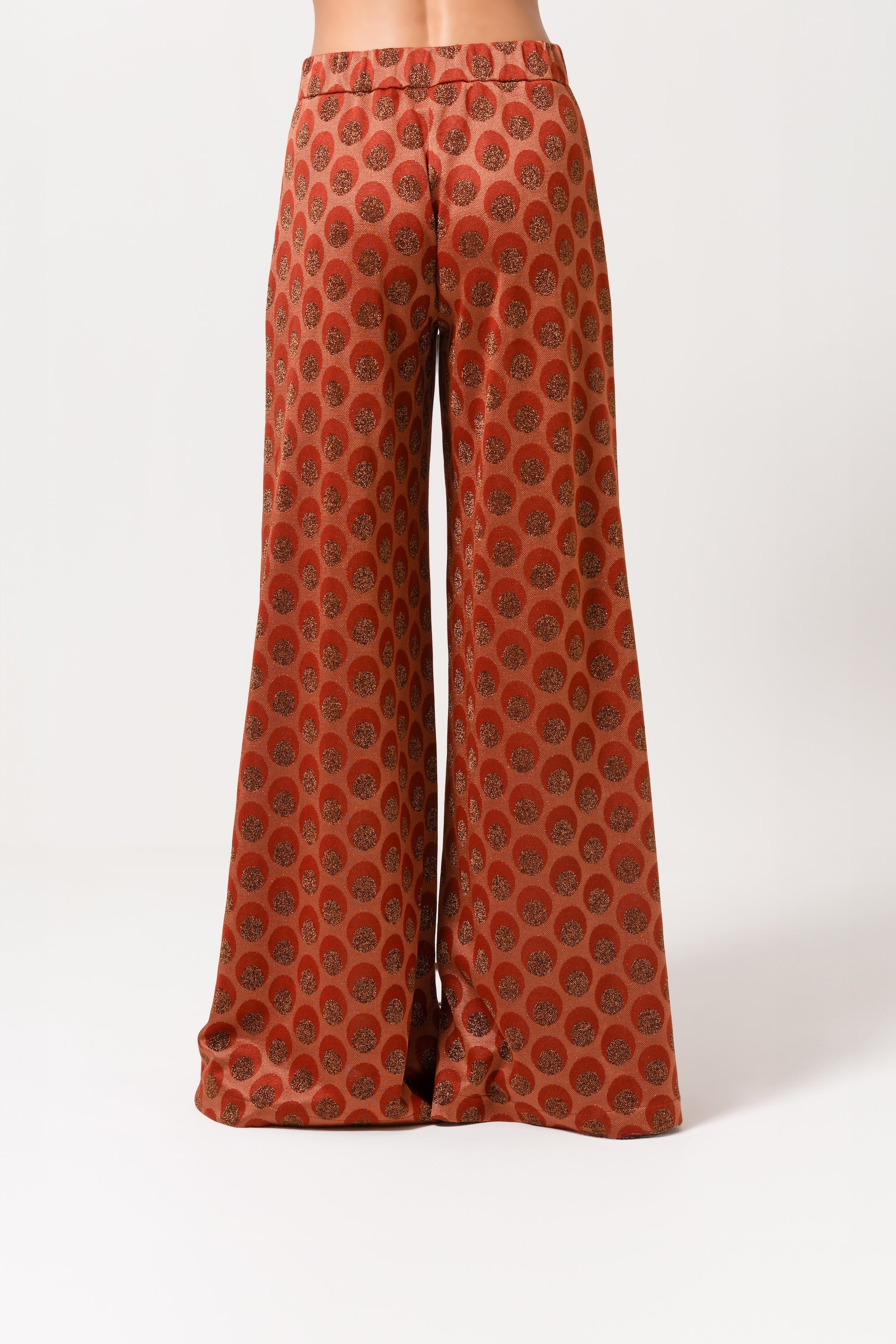 Pantalone palazzo jacquard
