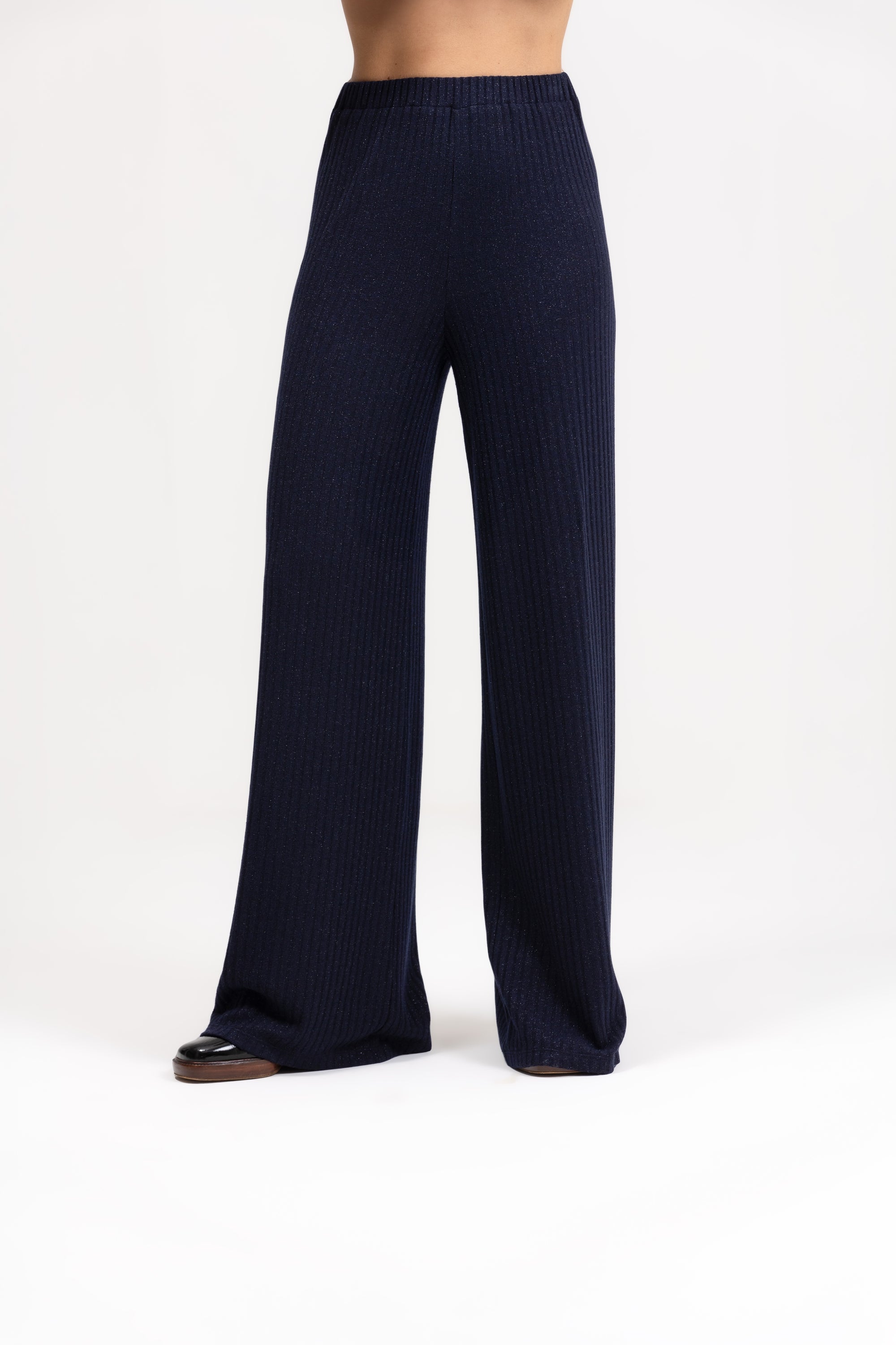 Pantalone costina lurex