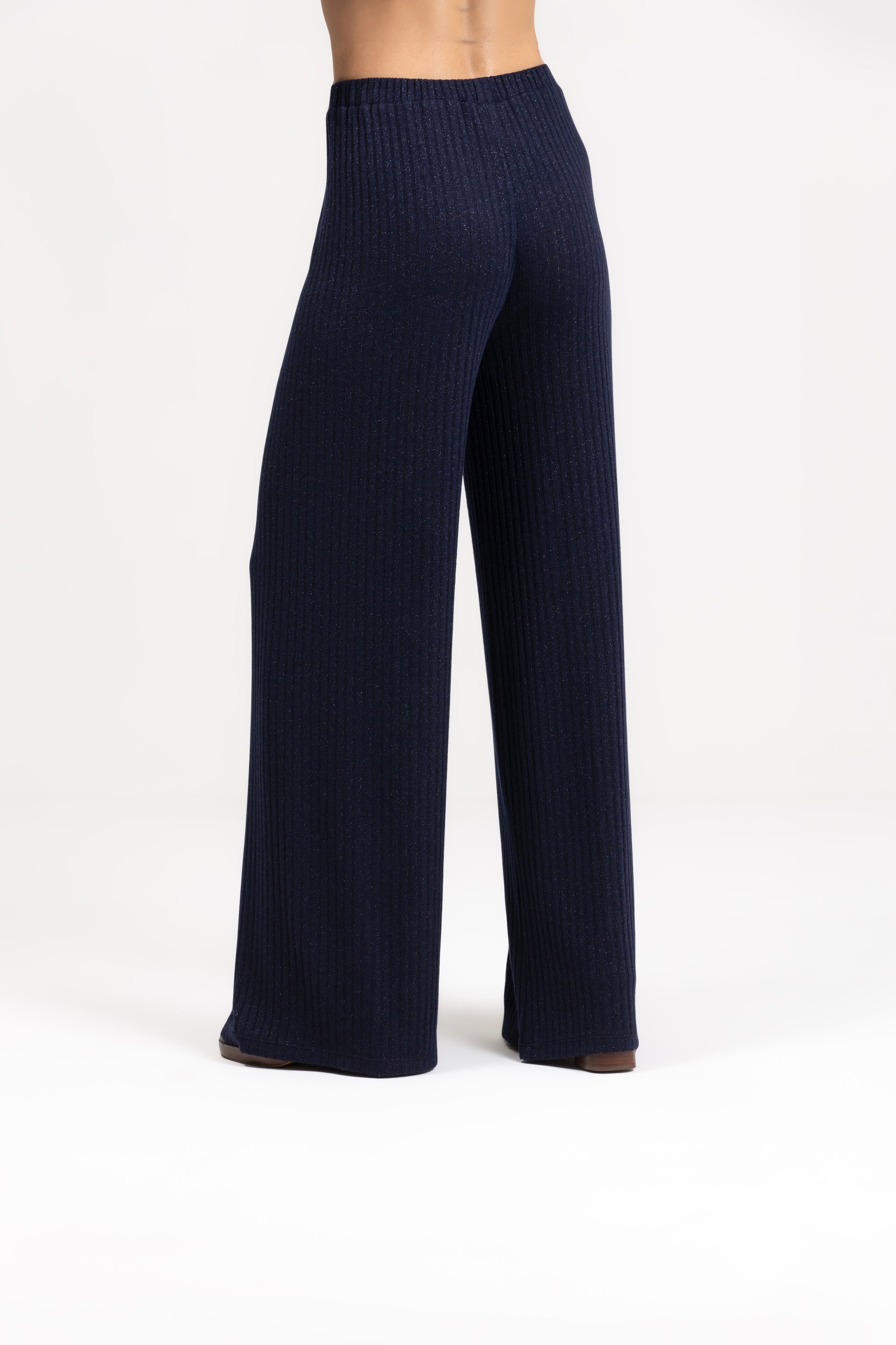 Pantalone costina lurex