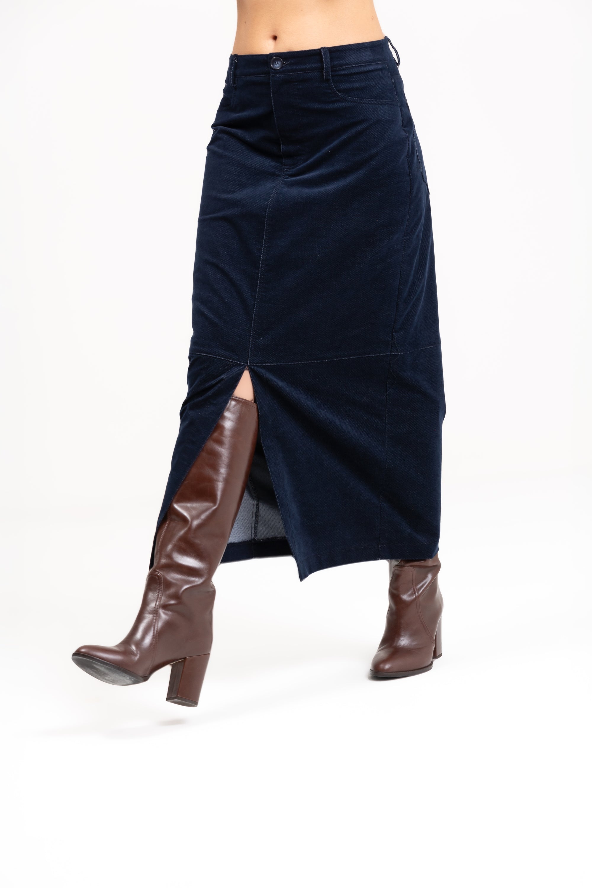 Gonna velvet jeans