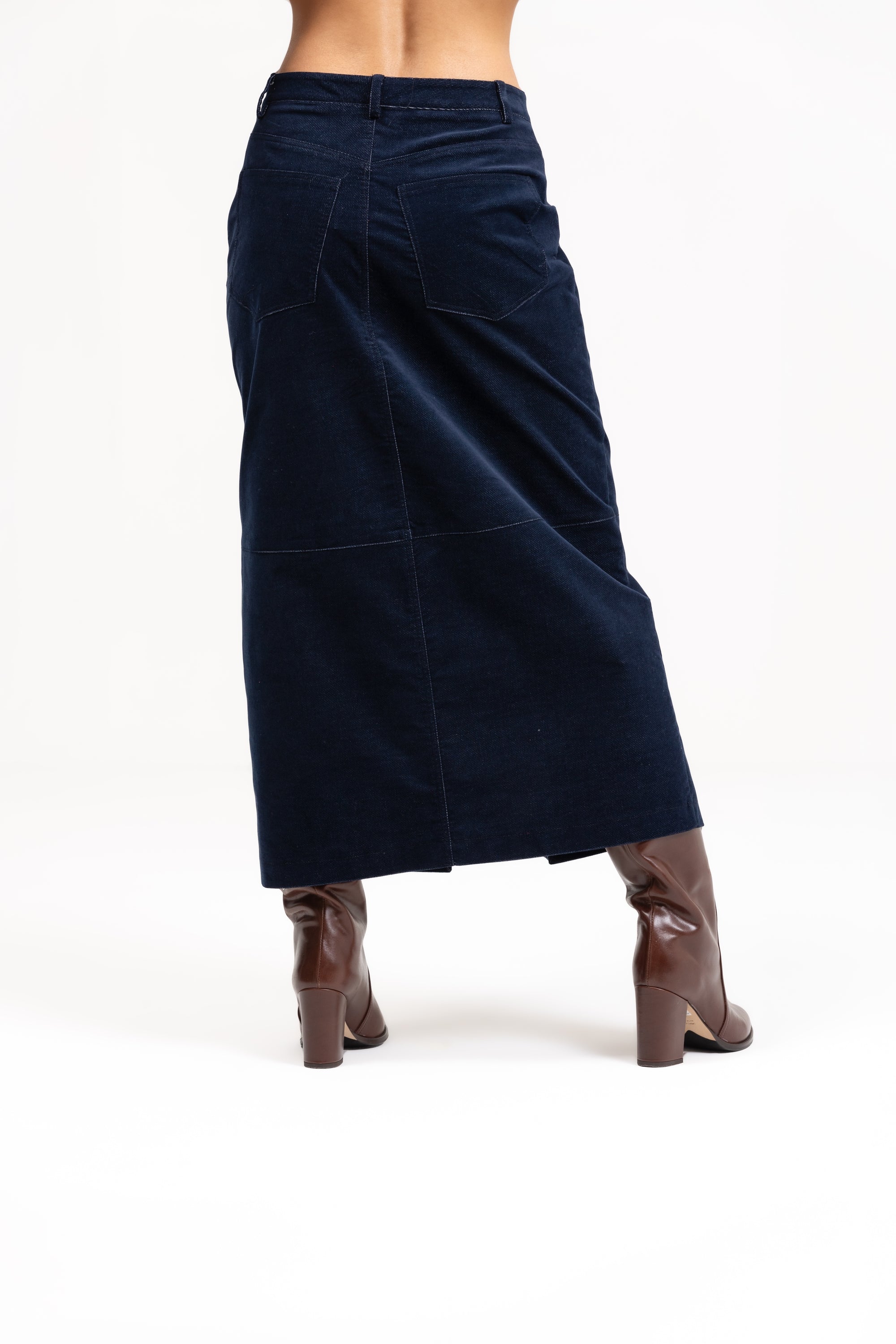 Gonna velvet jeans