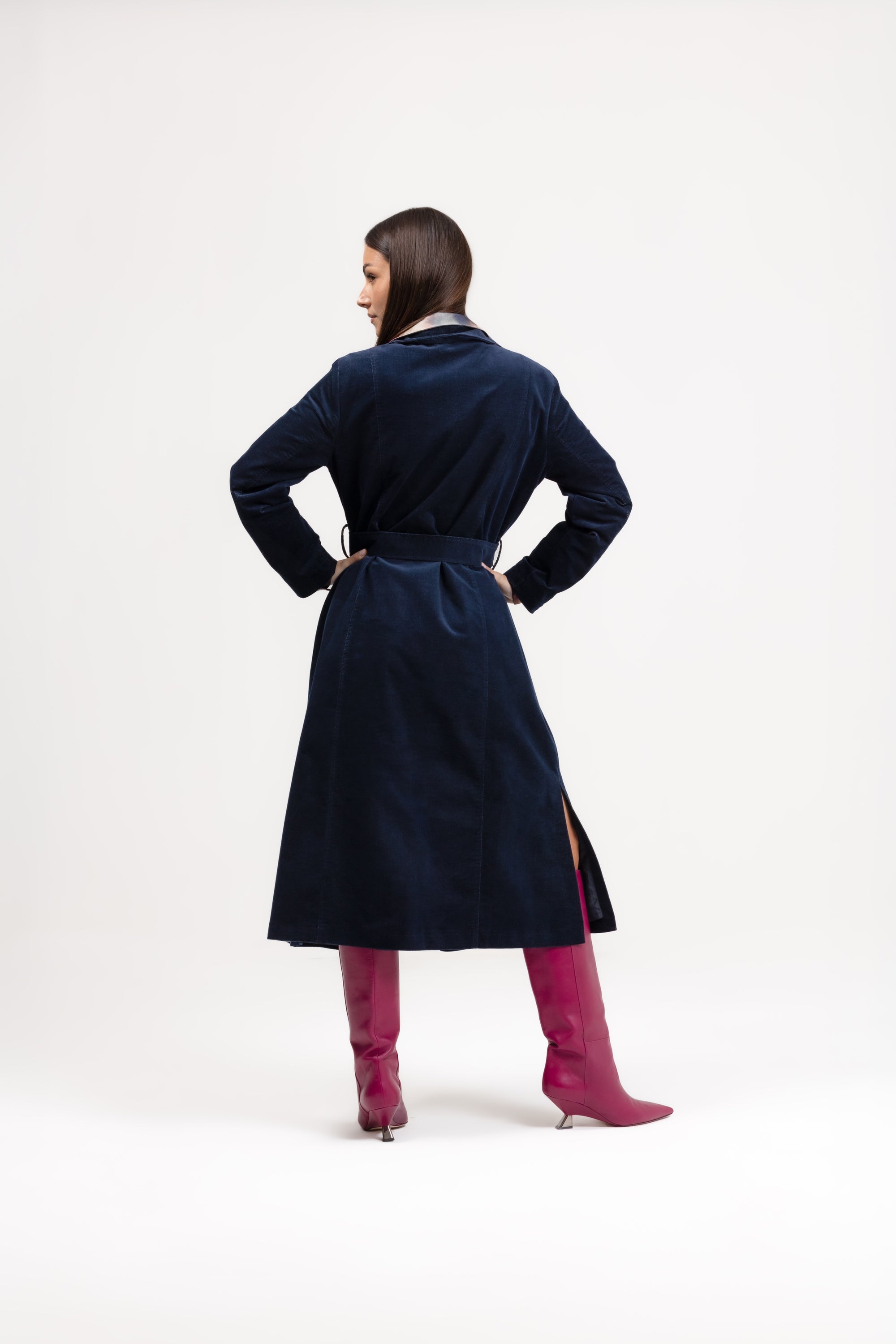 Trench velvet jeans