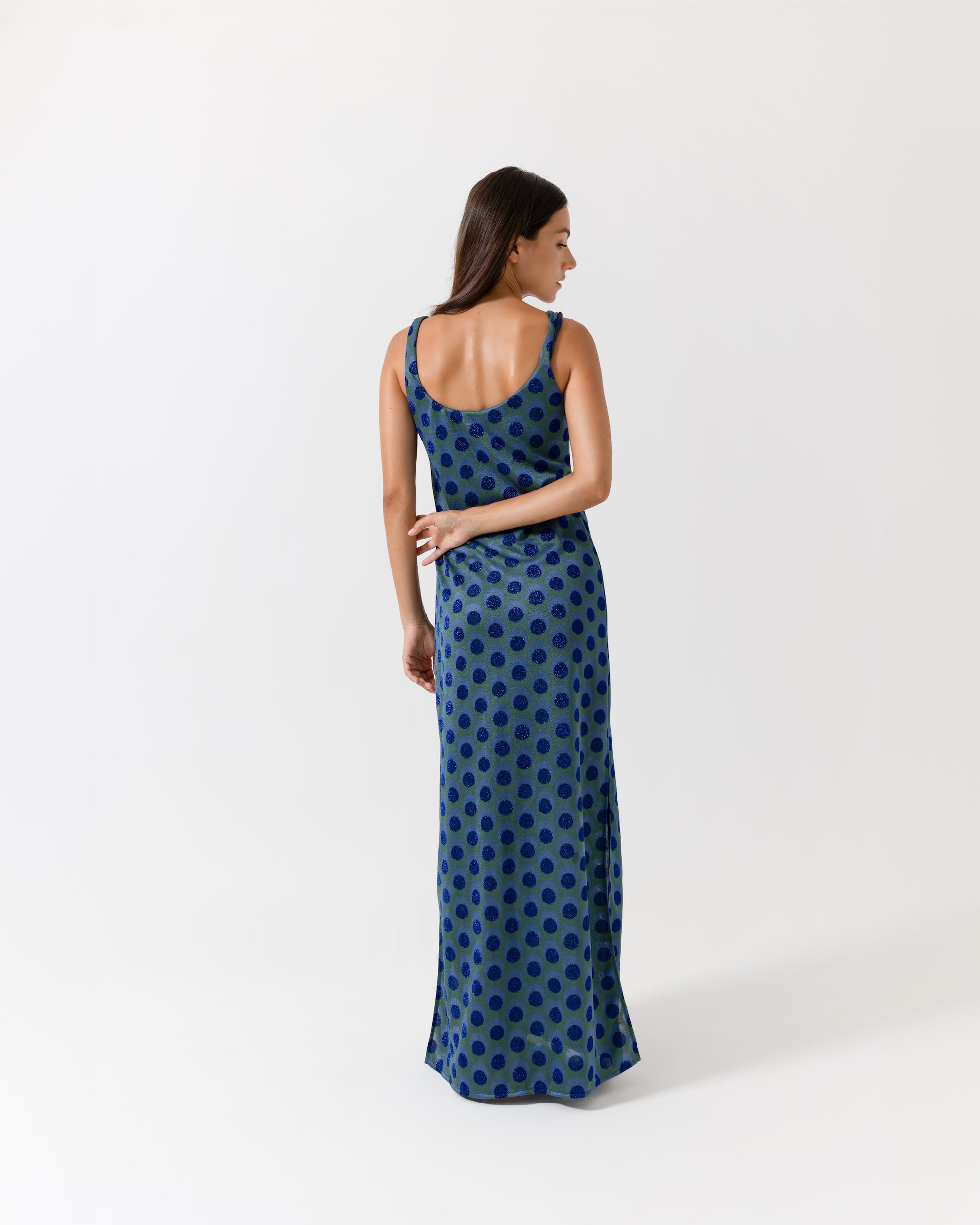 Abito canotta jacquard