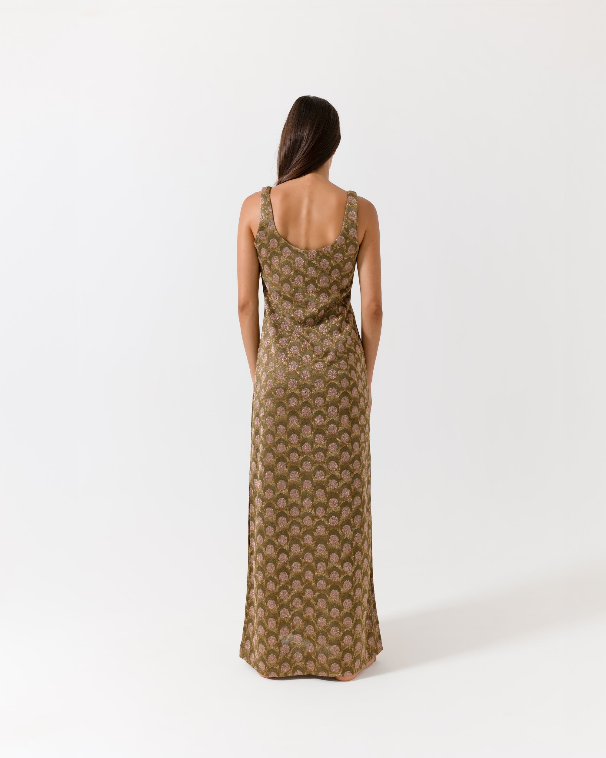 Abito canotta jacquard